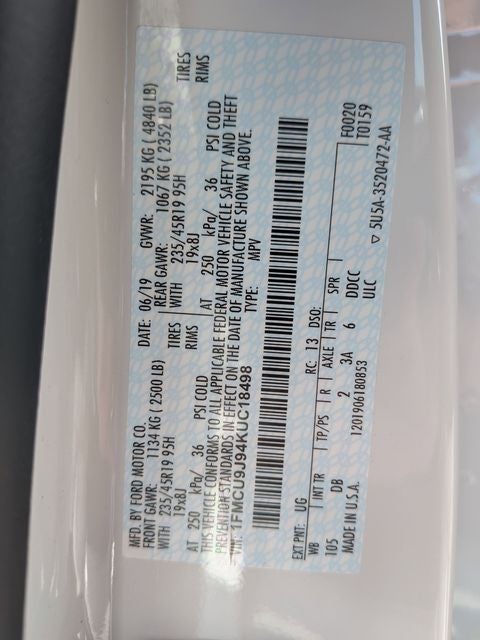 2019 Ford Escape Titanium
