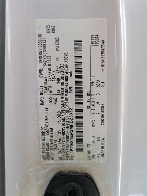 2021 Ford F-150 Lariat 2.7 V6