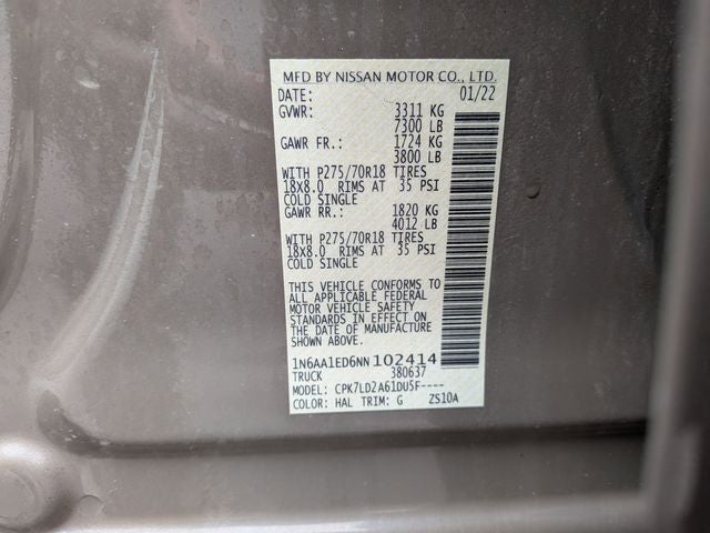 2022 Nissan Titan PRO-4X