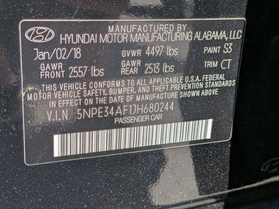 2018 Hyundai Sonata Limited