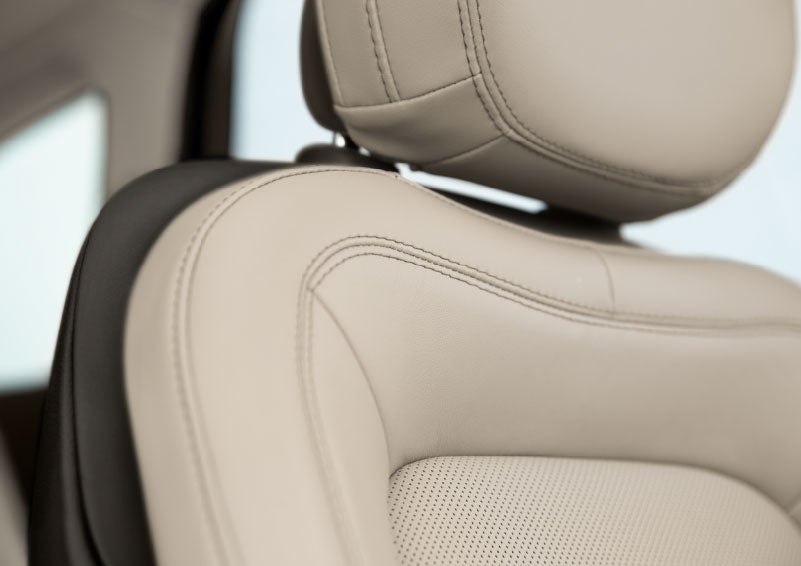 Fine craftsmanship is shown through a detailed image of front-seat stitching. | Steet-Ponte Lincoln in Yorkville NY