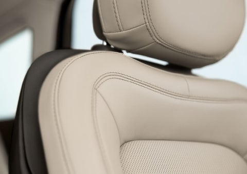 Fine craftsmanship is shown through a detailed image of front-seat stitching. | Steet-Ponte Lincoln in Yorkville NY