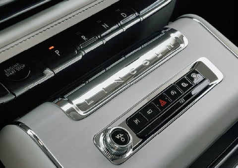 The piano key gear selector of a 2027 Lincoln Aviator® Back Label™ SUV. | Steet-Ponte Lincoln in Yorkville NY