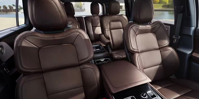 inside view of seating in a 2025 Lincoln Aviator