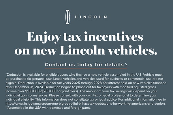 Lincoln Tax Incentives